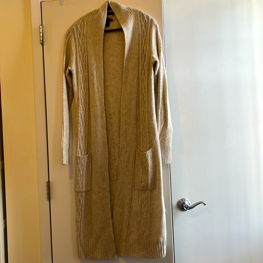 Tahari Pure Luxe Cashmere Duster Cardigan